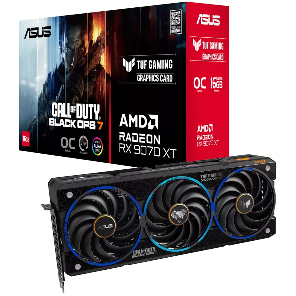 ASUS TUF Gaming Radeon RX 9070 XT 16GB COD BO7 Special Edition Graphics Card image 1