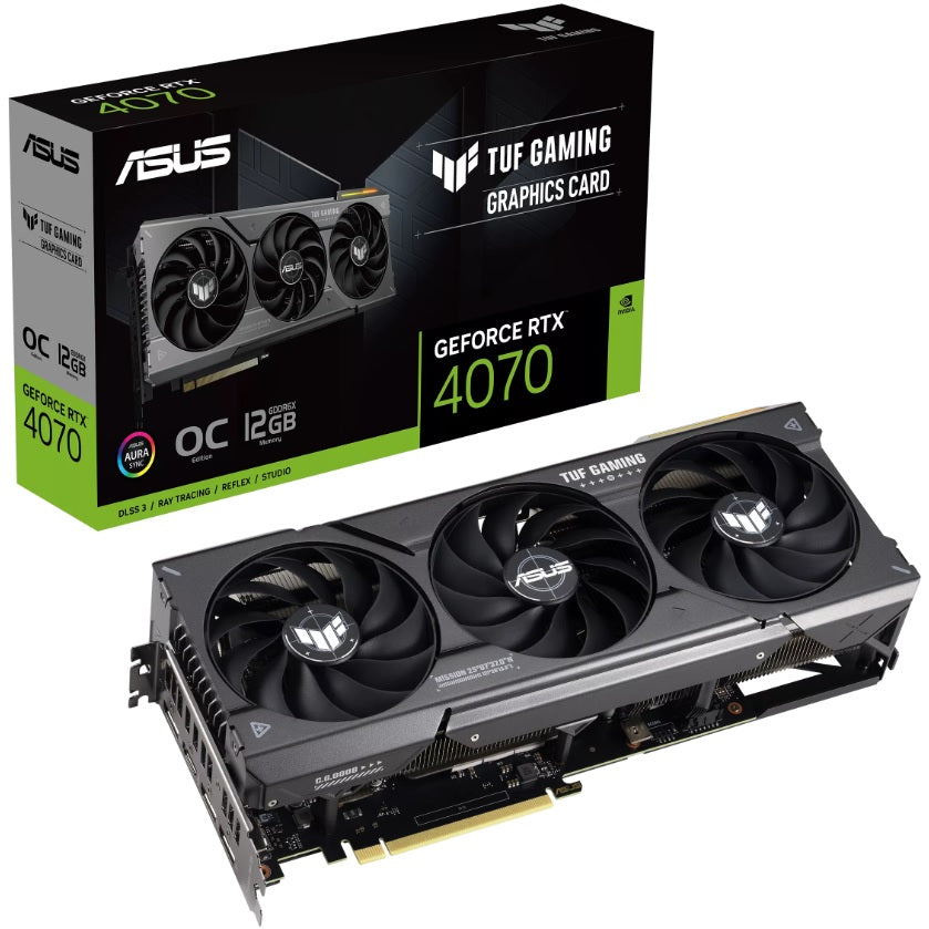 ASUS TUF Gaming GeForce RTX 4070 12GB GDDR6X OC Graphics Card image 1