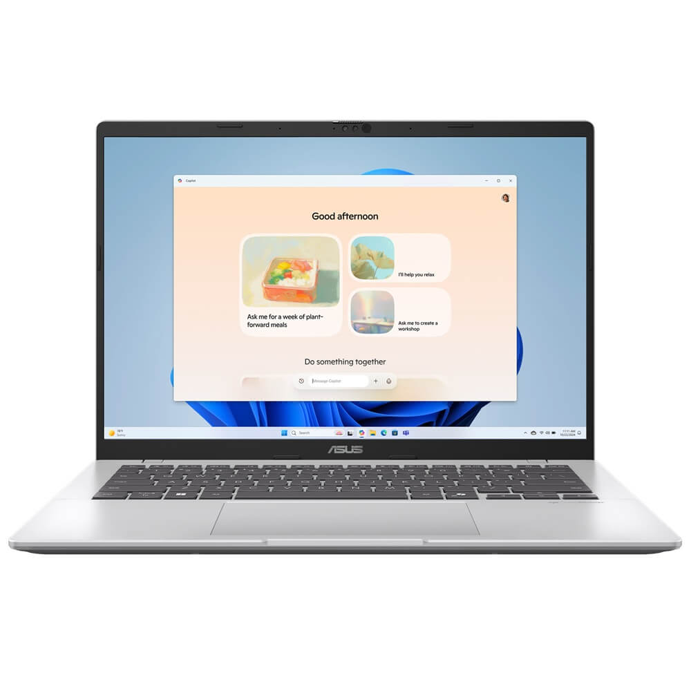 ASUS Vivobook 14 X1407 Notebook PC – Core Ultra 5 225H / 14″ WUXGA / 16GB RAM / 512GB SSD / Win 11 Home / Cool Silver (X1407C
