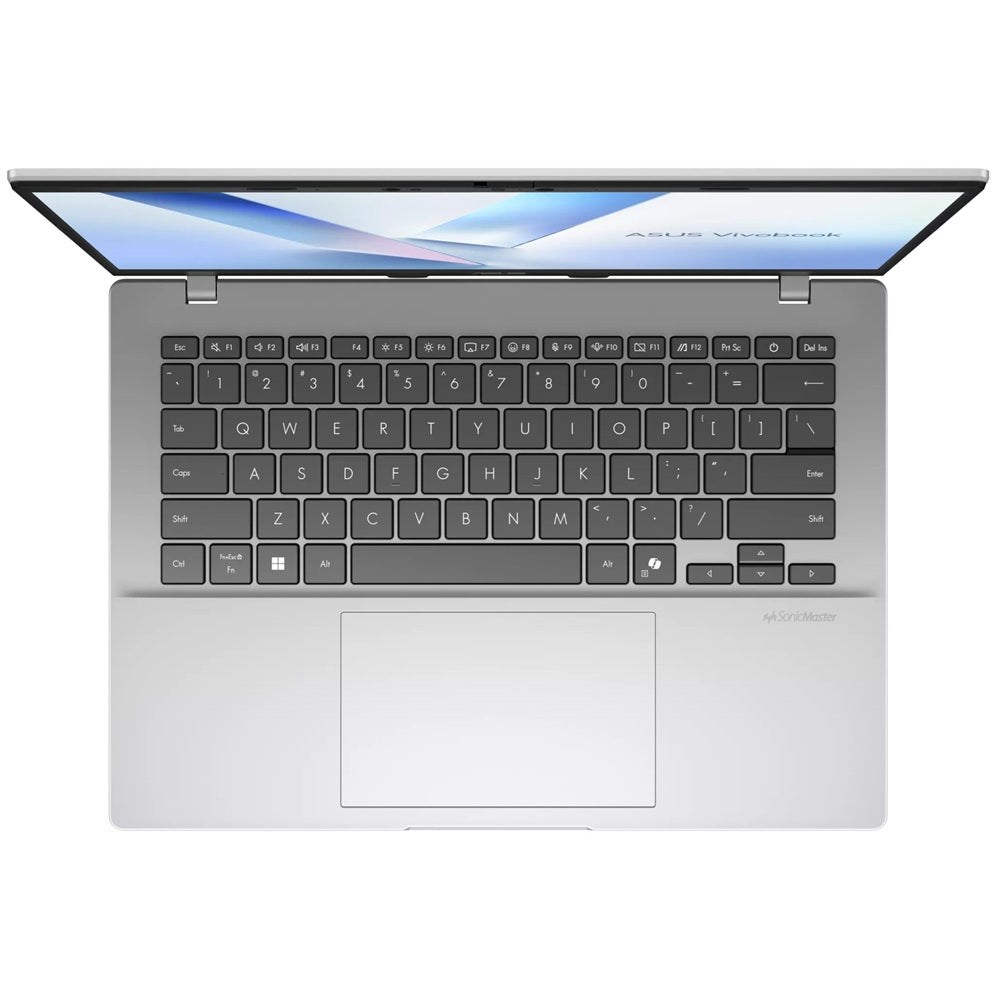 ASUS Vivobook 14 X1407QA Notebook PC – Snapdragon X X1 / 14″ WUXGA / 16GB RAM / 1TB SSD / Win 11 Home / Cool Silver (X1407QA-