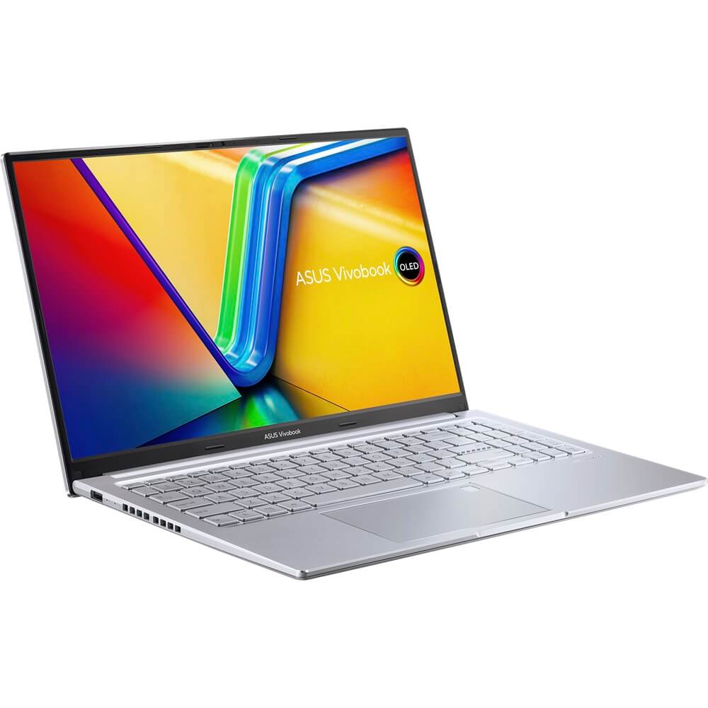 ASUS Vivobook 15 OLED M1505 Notebook PC – Ryzen 5-7430U / 15.6″ 2.8K OLED / 16GB RAM / 512GB SSD / Win 11 Home / Cool Silver 