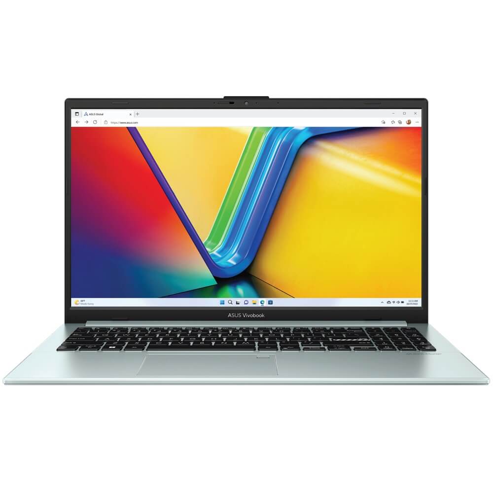 ASUS Vivobook Go E1504FA OLED Notebook PC – Ryzen 5 7520U / 15.6″ FHD OLED / 8GB RAM / 512GB SSD / Win 11 Home / Green Grey (