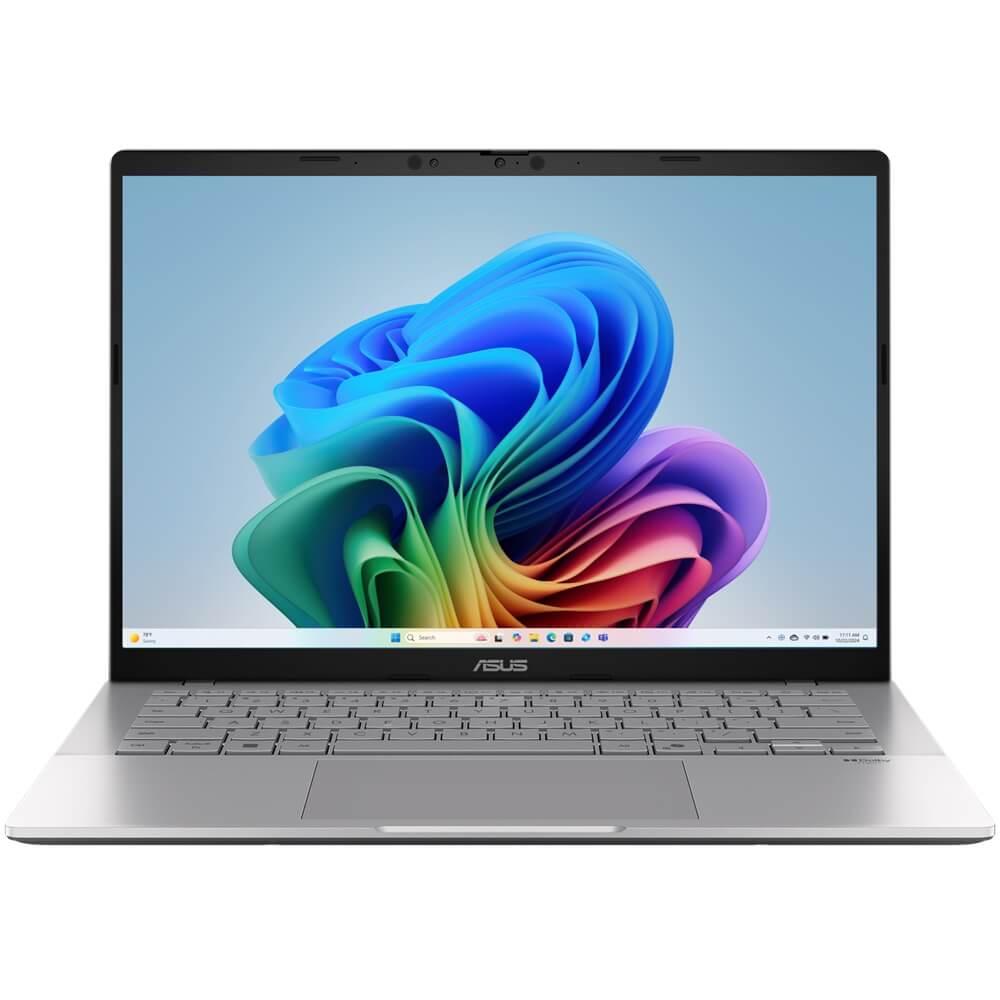 ASUS Vivobook S14 S3407QA Notebook PC – Snapdragon X X1-26-100 / 14” FHD / 16GB RAM / 1TB SSD / Win 11 Home / Cool Silver (S3