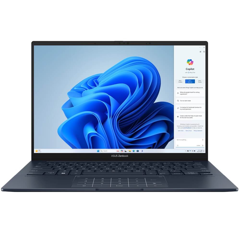 ASUS Zenbook 14 OLED UX3405 Notebook PC – Core Ultra 7 155H / 14″ 3K OLED / 16GB RAM / 1TB SSD / Win 11 Home / Blue (UX3405MA