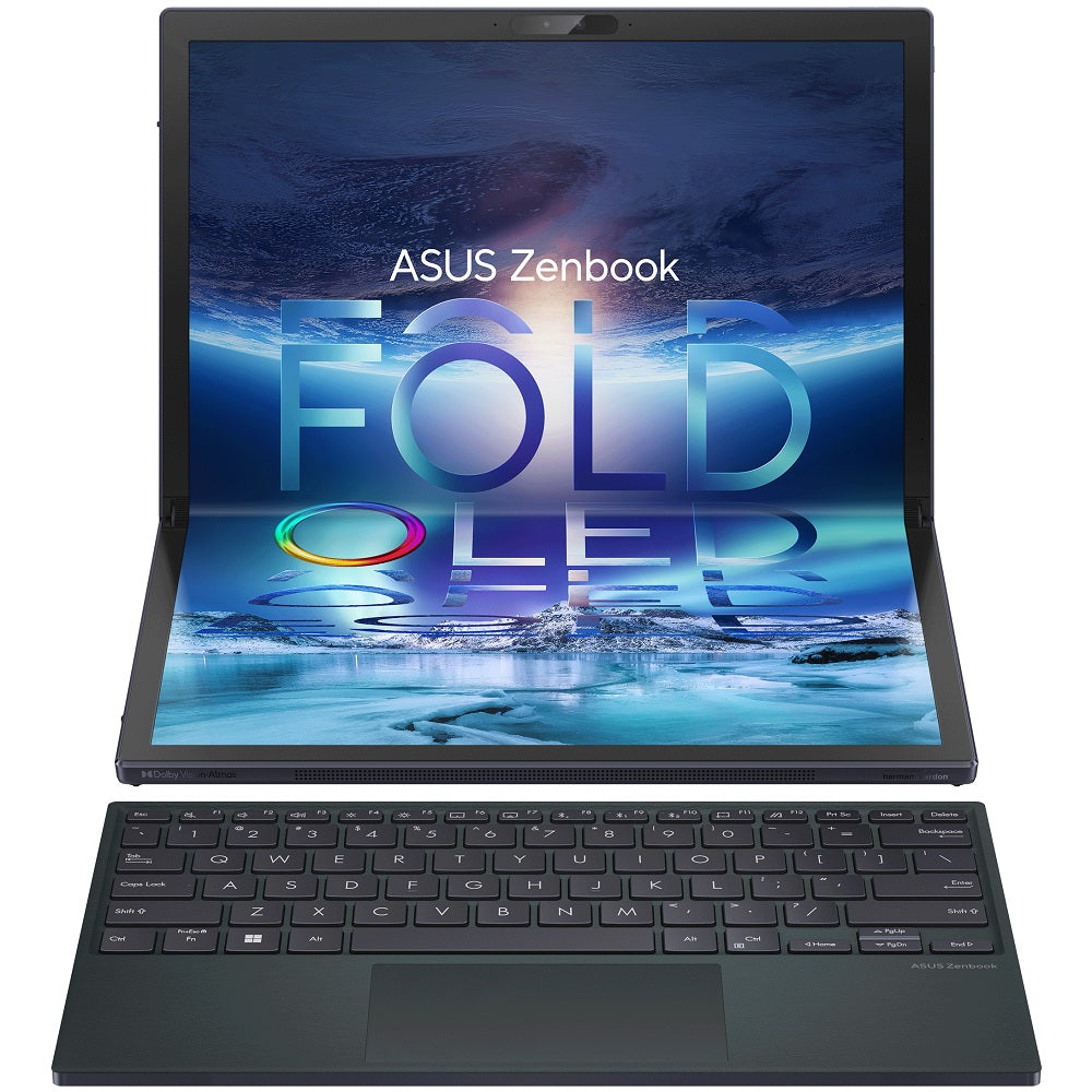 ASUS Zenbook 17 Fold OLED UX9702 Notebook PC – Core i7-1250U / 17.3 QHD+ Foldable Touch / 16GB RAM / 1TB SSD / Win 11 Home / Tech Black (UX9702AA-I71610B0W) image 1