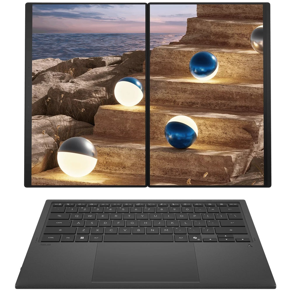 ASUS Zenbook DUO UX8407 Notebook Copilot+ PC – Core Ultra X9 388H / 14″ OLED Touch / 32GB RAM / 2TB SSD / Win 11 Pro / Moher Gray (UX8407AA-OU93220G1X) image 2