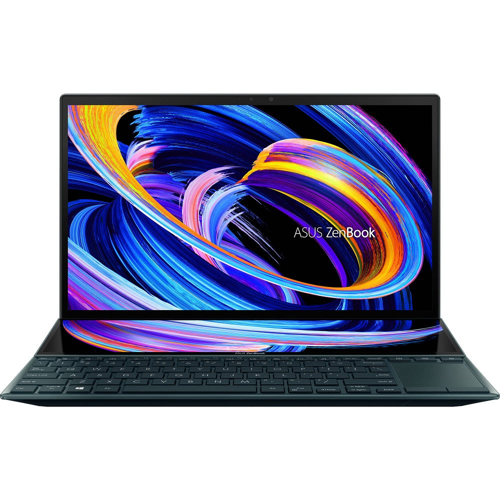 ASUS Zenbook Duo 14 Notebook PC – Core i7-1195G7 / 14.0″ + 12.6 FHD Touch / 16GB RAM / 1TB SSD / Win 11 Home / Blue (UX482EA-