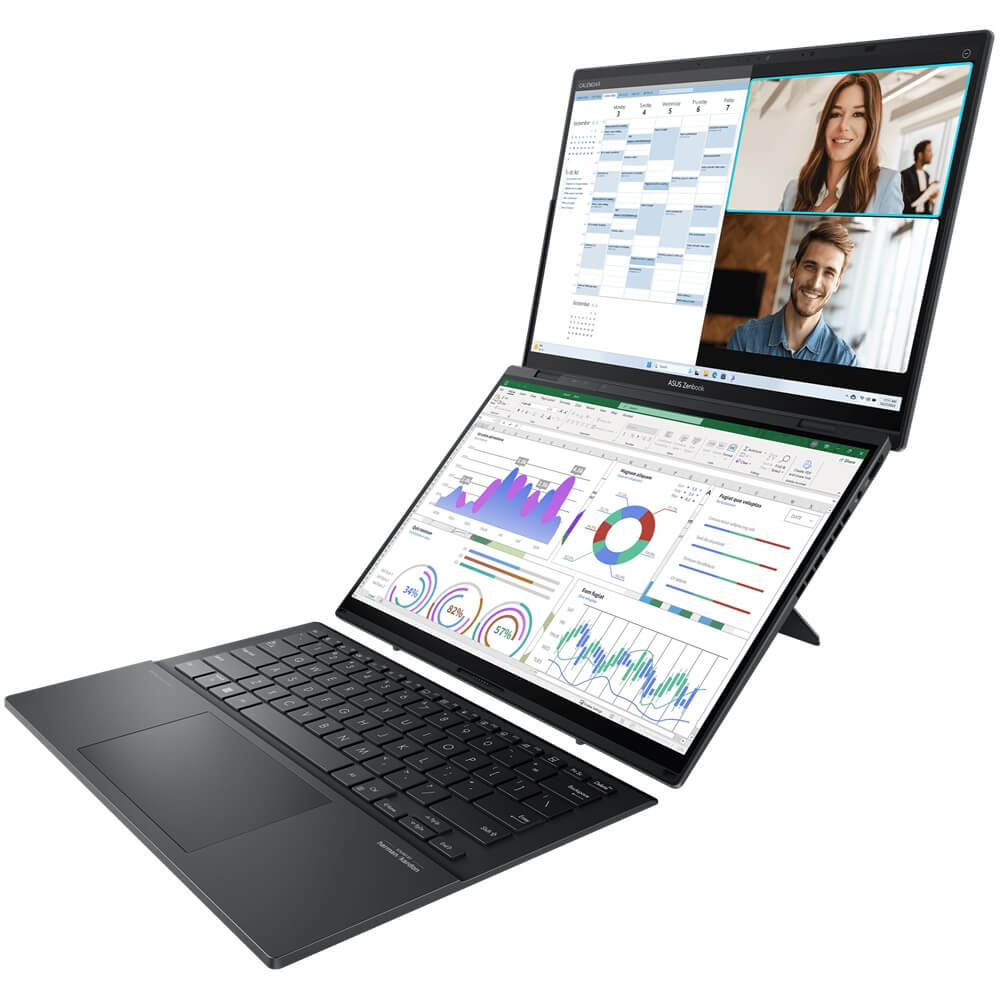 ASUS Zenbook Duo UX8406 OLED Dual Screen Notebook PC – Core Ultra 9 285H / Dual 14″ 3K OLED Touch / 32GB RAM / 2TB SSD / Win 11 Pro / Inkwell Grey (UX8406CA-OU93220G0X) image 6