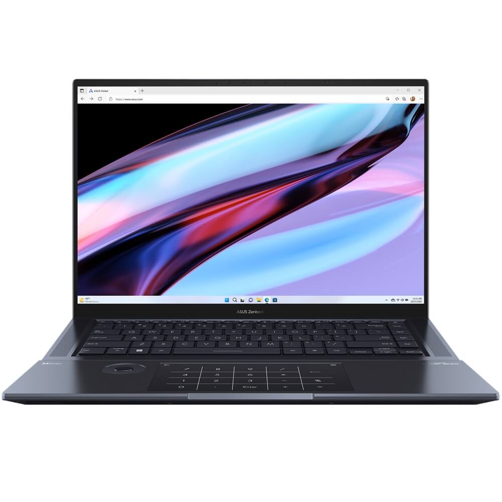 ASUS Zenbook Pro 16X OLED UX7602ZM Notebook PC – Core i9-12900H / 16″ 4K OLED Touch / 32GB RAM / 1TB SSD / NVIDIA RTX 3060 6GB / Win 11 Home / Tech Black (UX7602ZM-I93210B0W) image 1