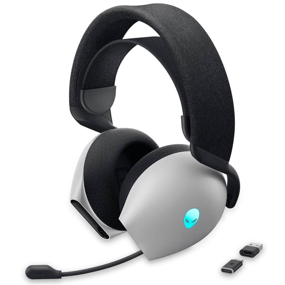 Dell Alienware AW720H Dual Mode Wireless Gaming Headset – Lunar Light (545-BBFD) image 1