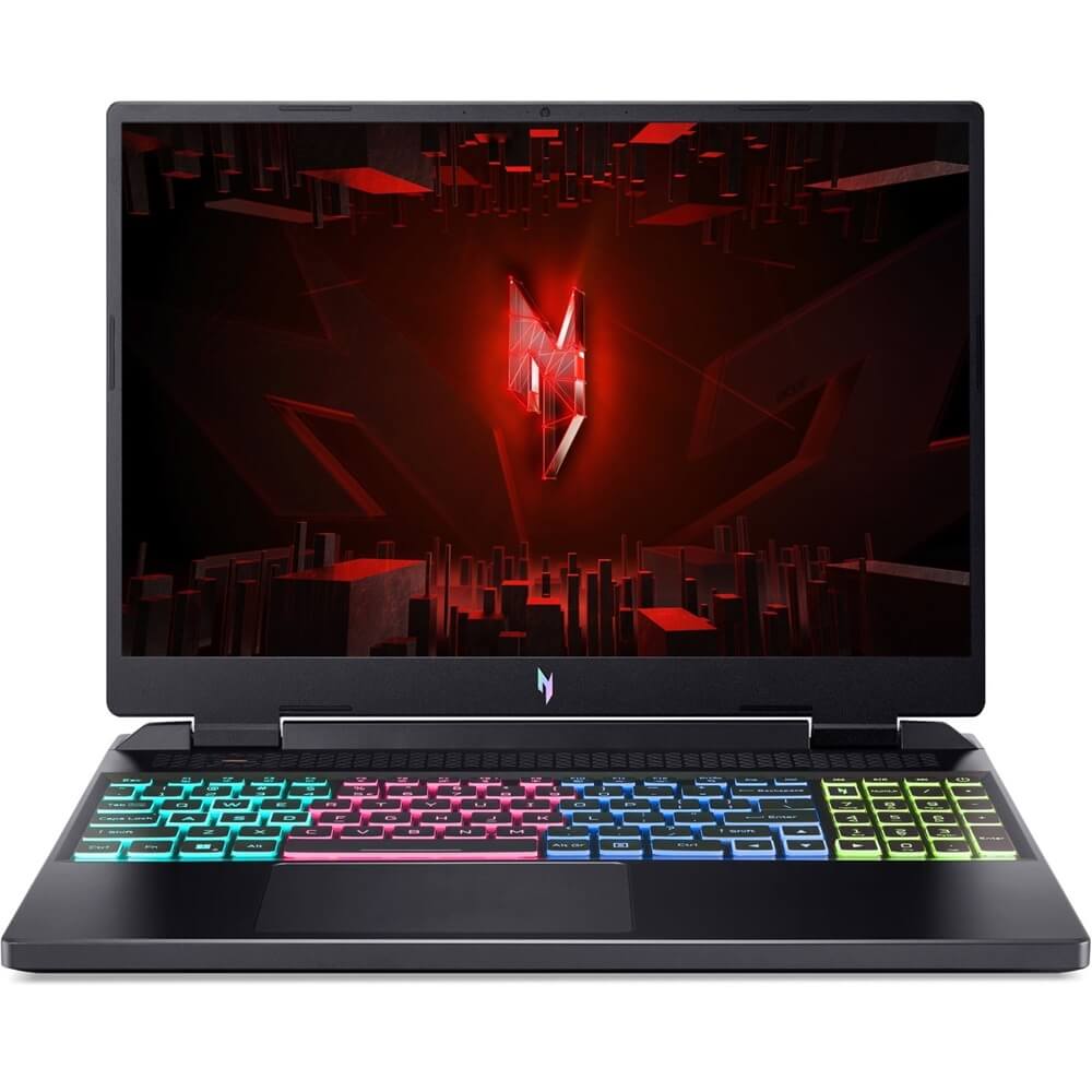 Acer Nitro 16 AN16-51 Gaming Notebook PC – Core i5-13500H / 16.0″ WUXGA / 16GB RAM / 512GB SSD / NVIDIA RTX 4050 6GB / Win 11 Home / Obsidian Black (NH.QJMEA.002) image 1