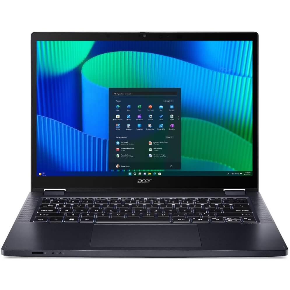Acer TravelMate P4 Spin 14 TMP414RN-54 2-in-1 Notebook PC – Ultra 5 125U / 14″ WUXGA Touch / 16GB RAM / 1TB SSD / LTE / Win 11 Pro (NX.B7ZEA.004) image 1