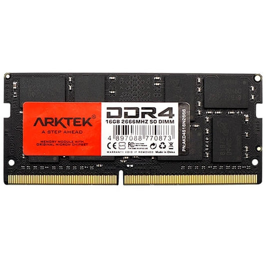 Arktek 16GB DDR4 2666MHz SO-DIMM Notebook Memory Module (AKD4S16N2666) image 1