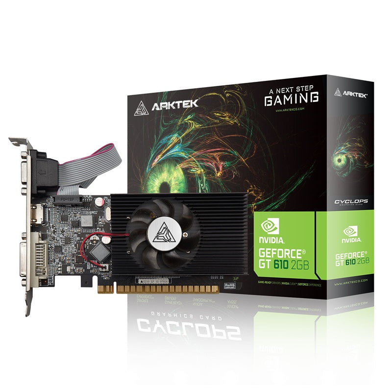 Arktek GeForce GT 610 2GB DDR3 64-bit Graphics Card (AKN610D3S2GL1) image 1