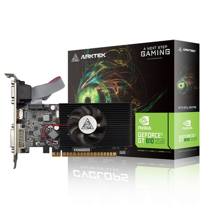 Arktek GeForce GT 610 2GB DDR3 64-bit Graphics Card (AKN610D3S2GL1)