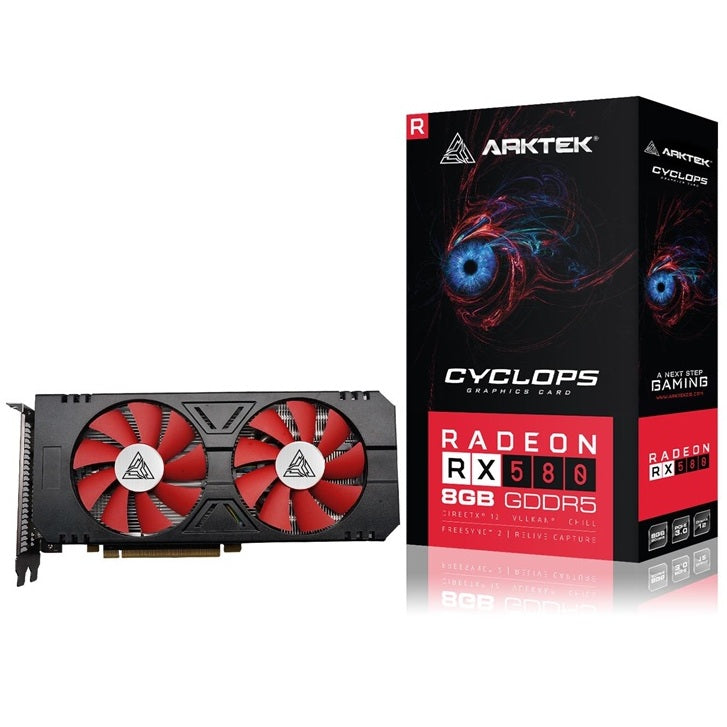 Arktek RX 580 8GB 256bit GDDR5 Graphics Card (AKR580D5S8GH1) image 1