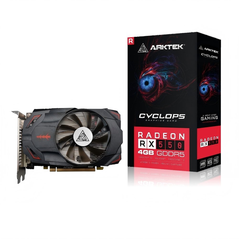 Arktek RX550 4GB 128Bit GDDR5 Graphics Card (AKR550D5S4GH1) image 1