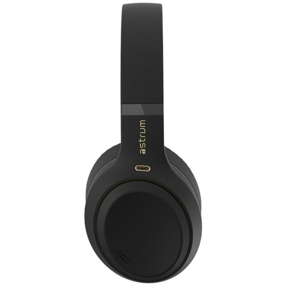 Astrum Ease Drift Wireless ANC Headphone – Black (AHDEDRIFTB) — side view