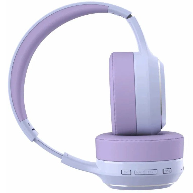 Astrum Ease Drift Wireless ANC Headphone – Purple (AHDEDRIFTP) — side view
