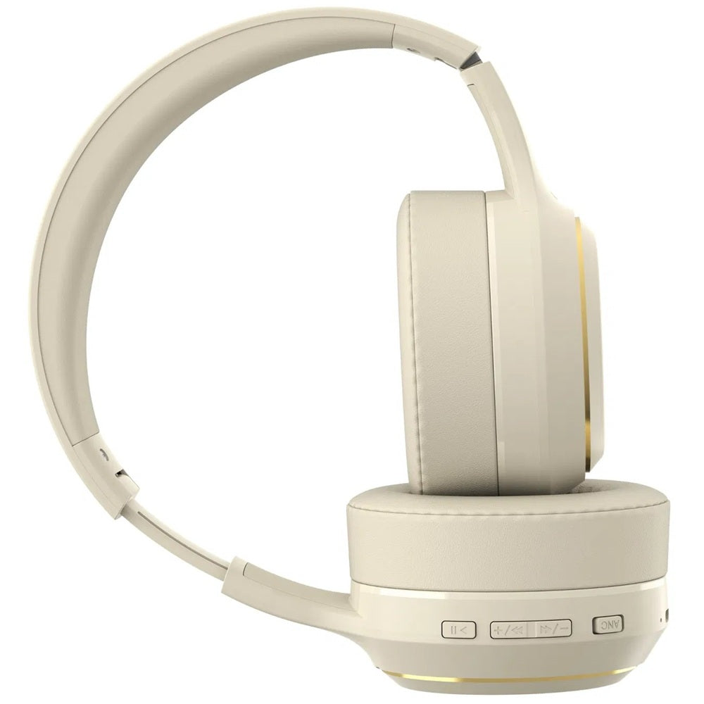 Astrum Ease Drift Wireless ANC Headphone – Ivory (AHDEDRIFTW) — side view