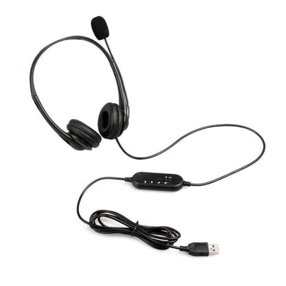 Astrum HS750 Professional USB Headset with Mic (A12075-B) — front view