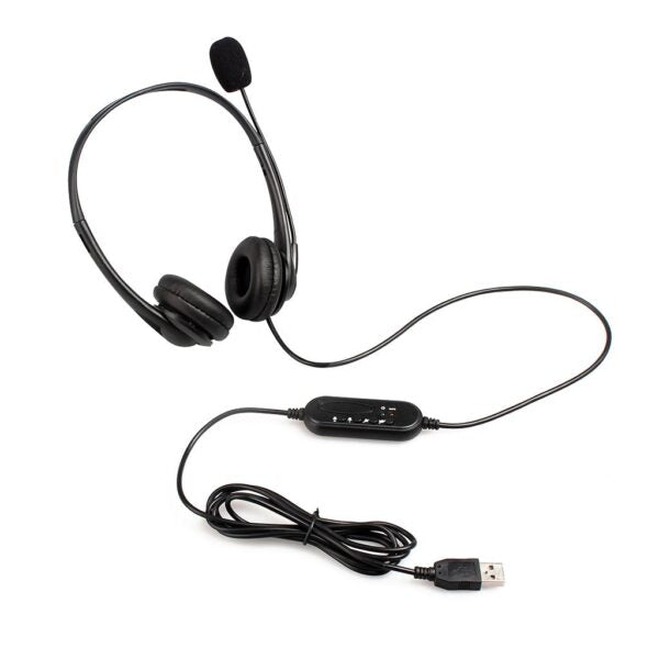 Astrum HS750 Professional USB Headset with Mic (A12075-B) — detail view