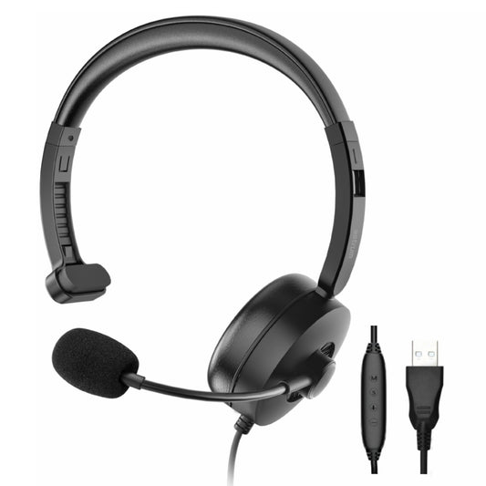 Astrum HU620 Single-Sided USB Headset USB with Flexible Mic (A12062-B) image 1