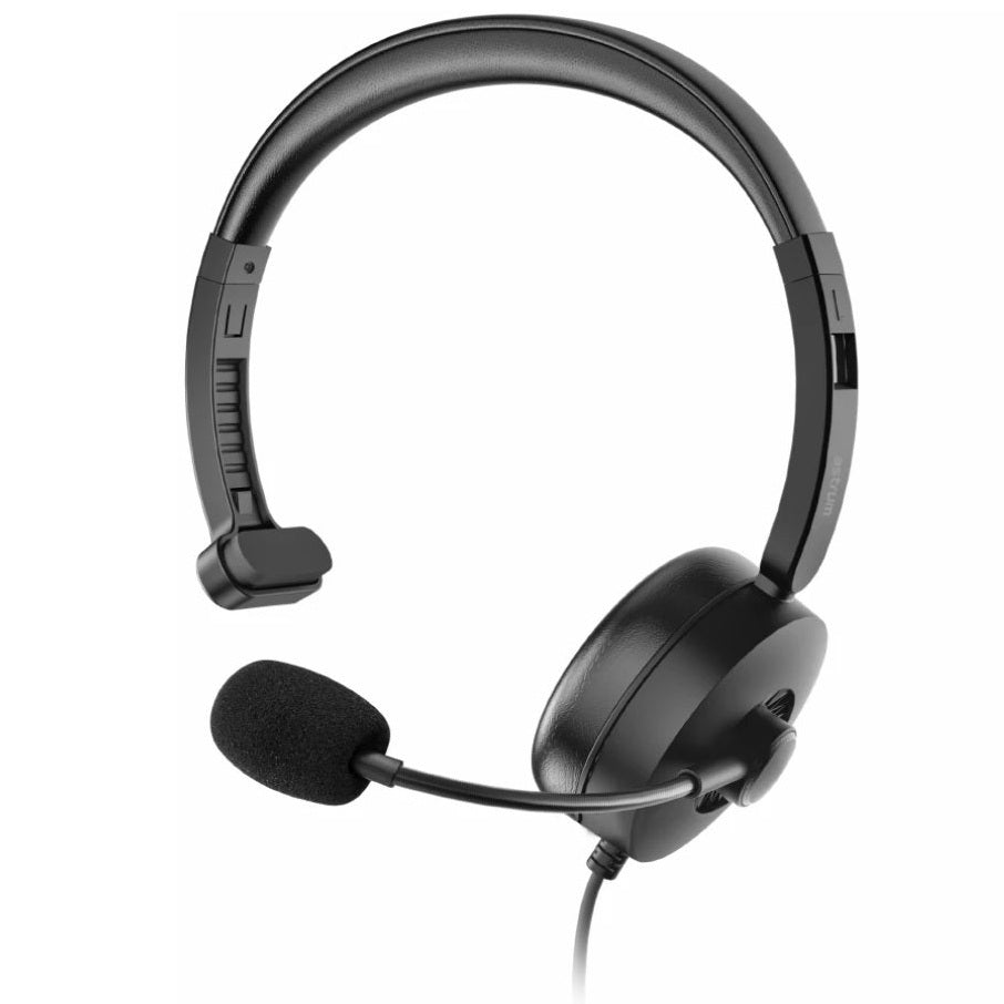 Astrum HU620 Single-Sided USB Headset USB with Flexible Mic (A12062-B) — side view