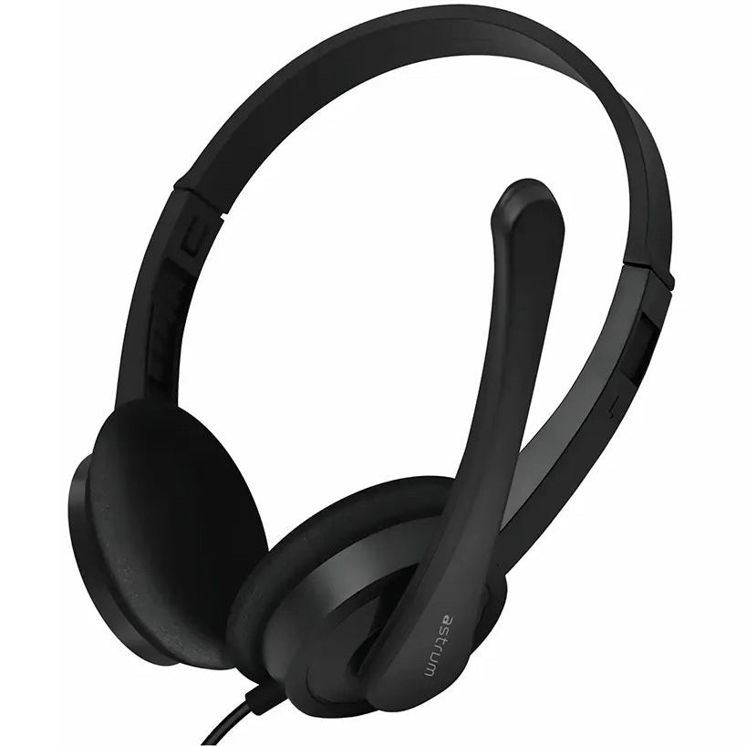 Astrum HU640 On-Ear Wired USB Headset with Rotating Mic (A12064-B)