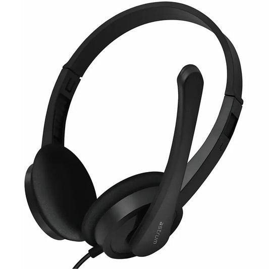 Astrum HU640 On-Ear Wired USB Headset with Rotating Mic (A12064-B) image 1
