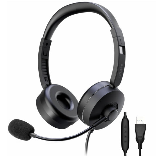 Astrum HU660 Dual Sided USB Headset with Flexible Mic (A12066-B) image 1