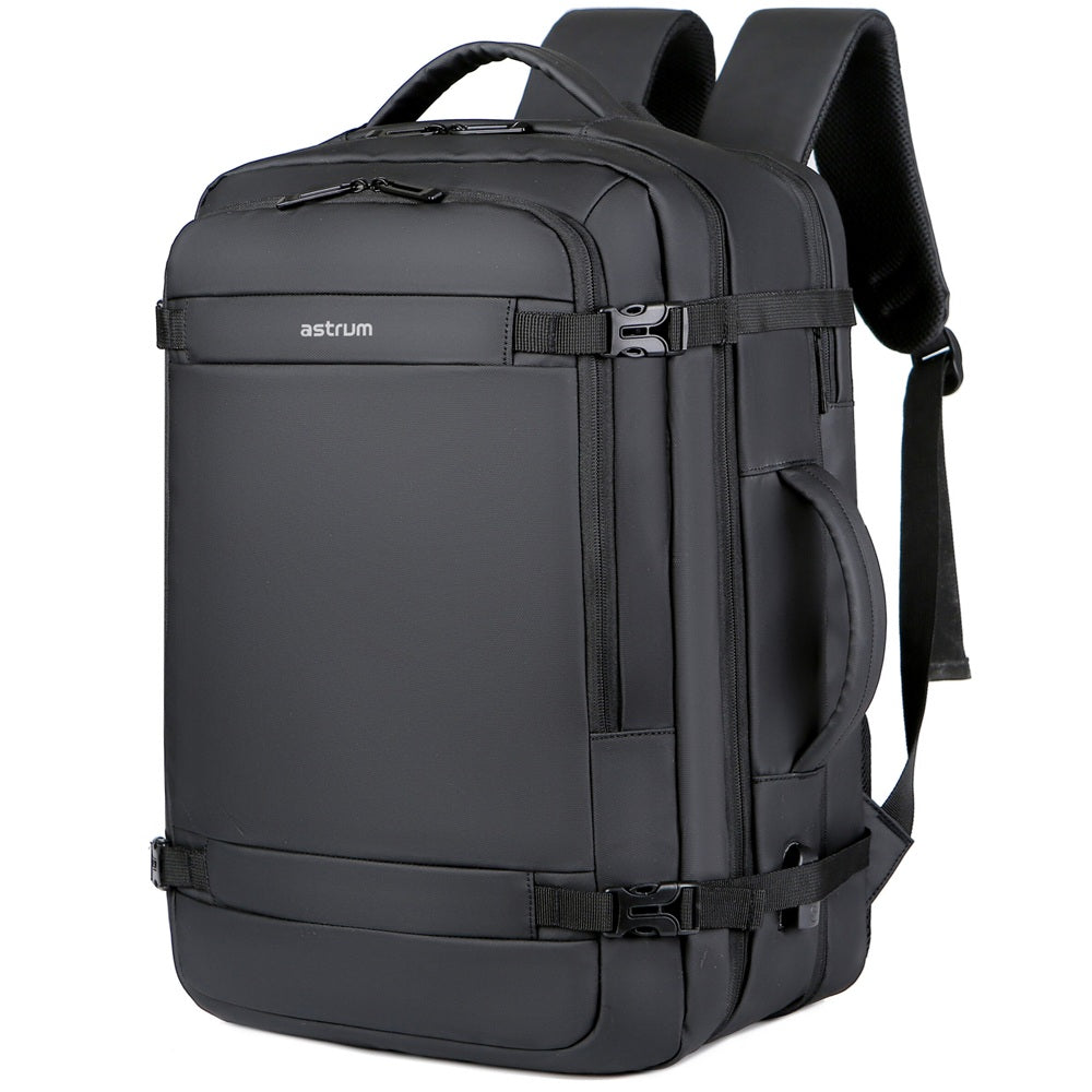 Astrum LB310 Travel Expandable Backpack – Black (A21131-B) — front view