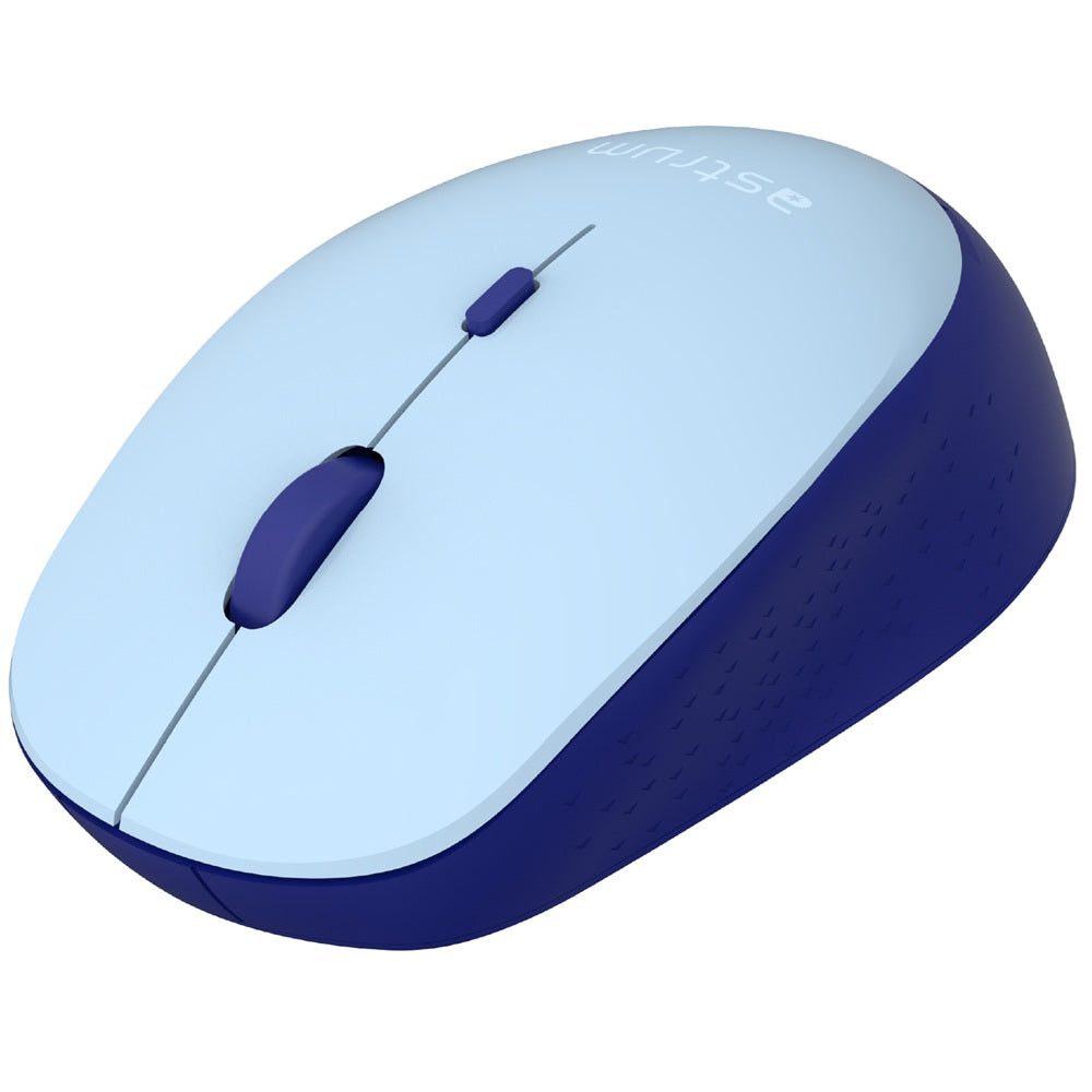 Astrum MW210 Wireless Optical Mouse – Blue (A82521-C) — side view