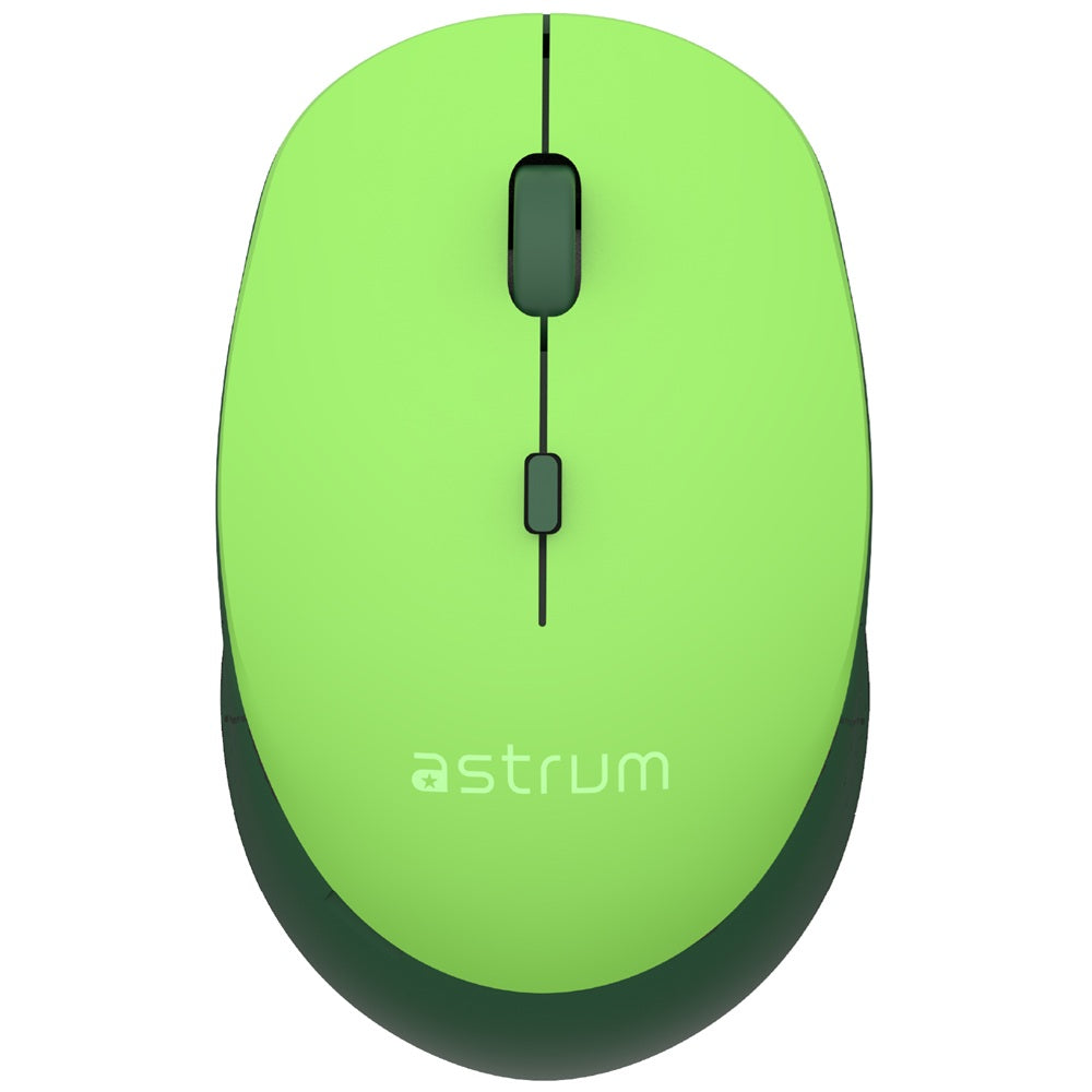 Astrum MW210 Wireless Optical Mouse – Green (A82521-J) — detail view