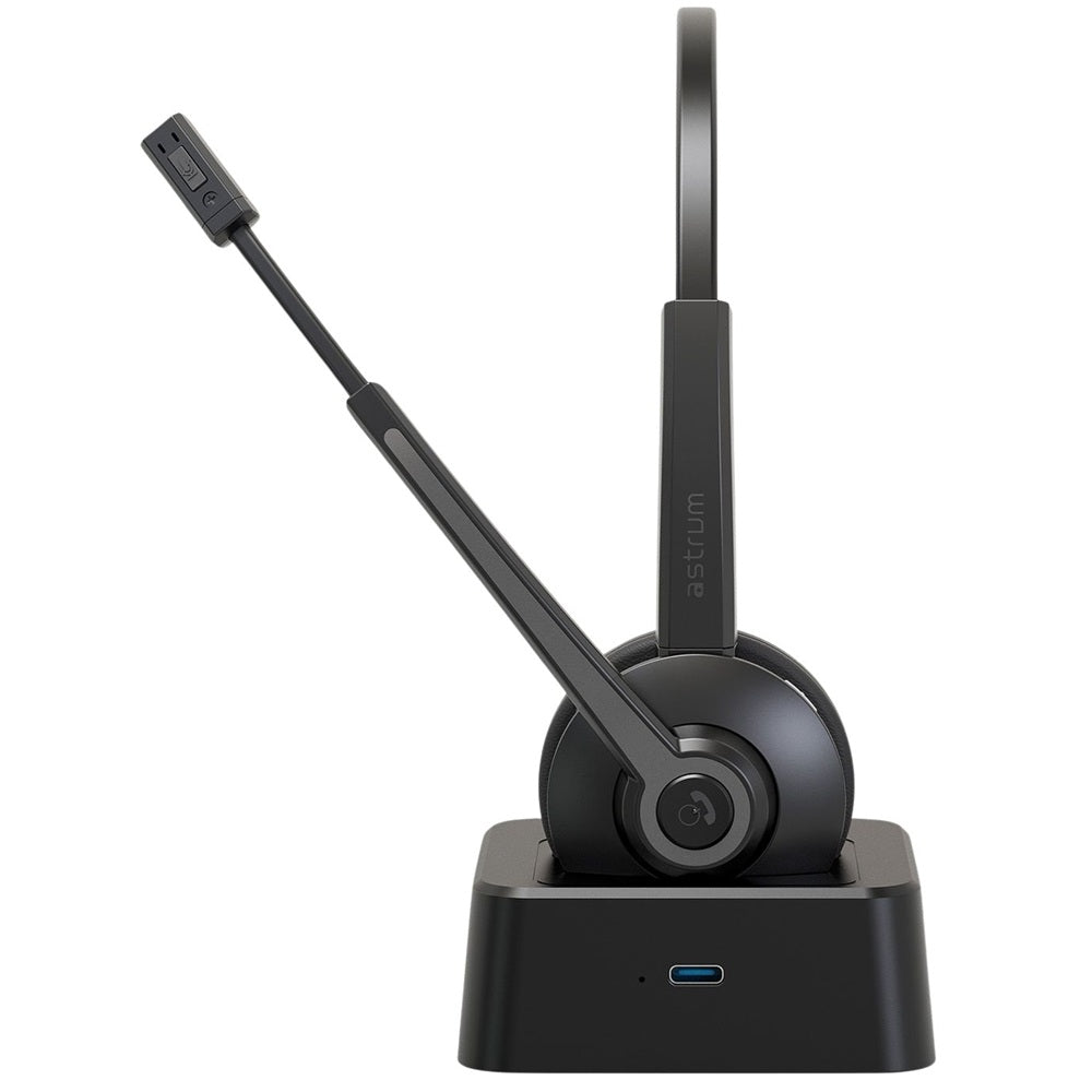 Astrum TALKAIR10 Wireless ENC Mono Headset with Dock (AHDXTA10B) — rear view