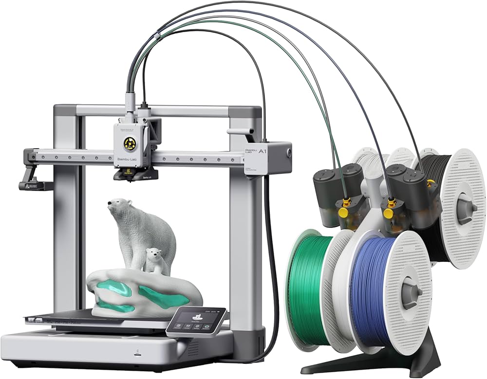 Bambu Lab A1 3D Printer Combo with AMS Lite 3D printer image 2