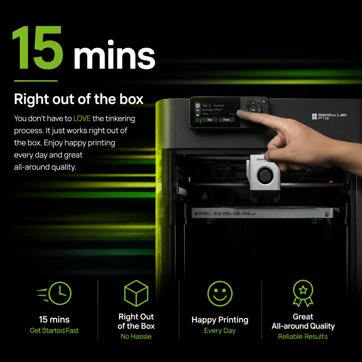 Bambu Lab P1S 3D Printer 3D printer image 3