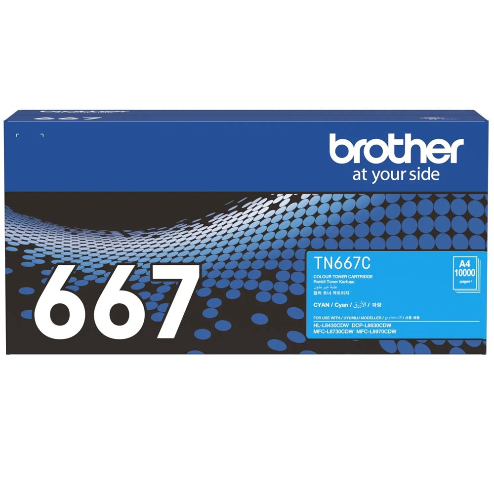 Brother TN-667C Ultra High Yield Cyan Toner Cartridge image 1