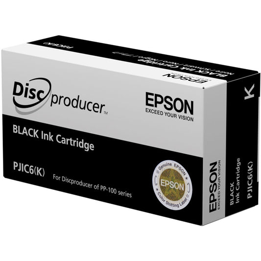 Epson PJIC6(K) DiscProducer PP-100 Black Ink Cartridge (C13S020452) image 1
