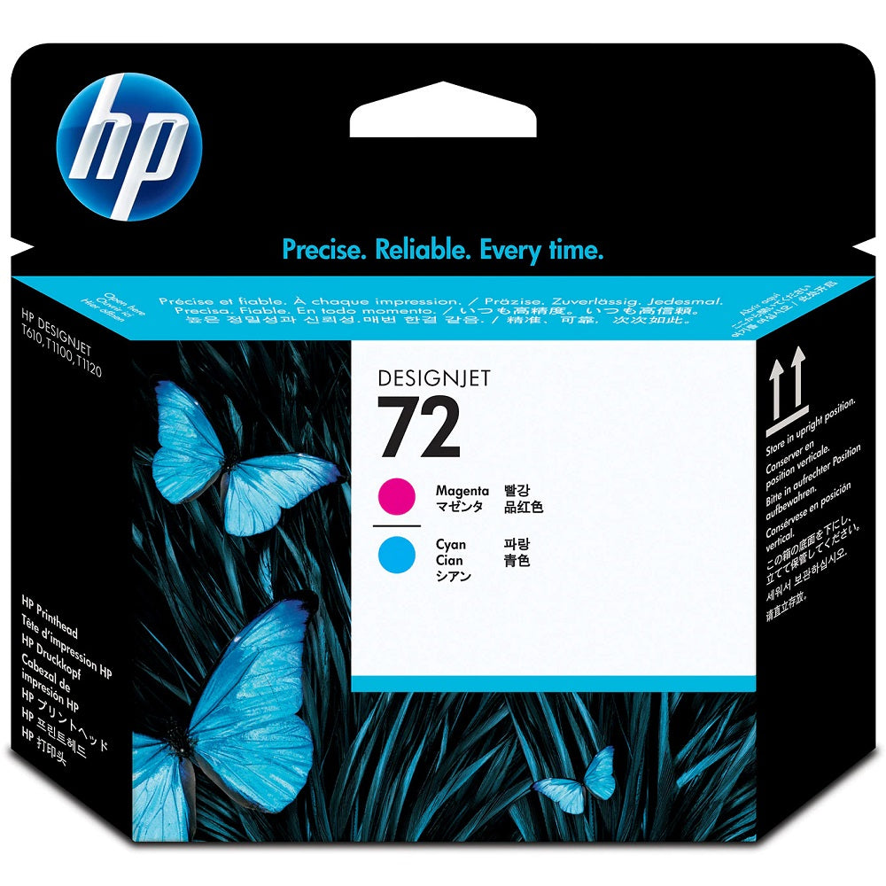 HP 72 Magenta and Cyan Printhead (C9383A) image 1