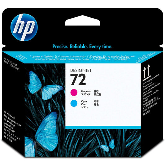 HP 72 Magenta and Cyan Printhead (C9383A) image 1