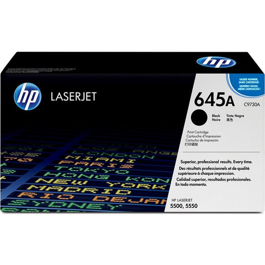 Genuine HP 645A Black LaserJet Toner Cartridge (C9730A) image 1