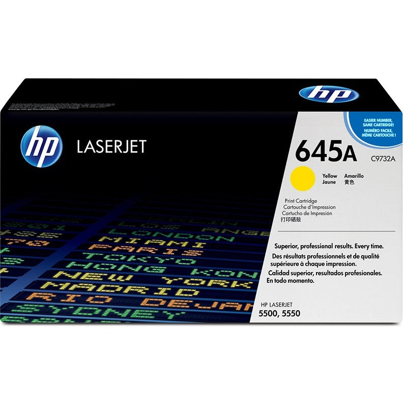 Genuine HP 645A Yellow LaserJet Toner Cartridge (C9732A) image 1