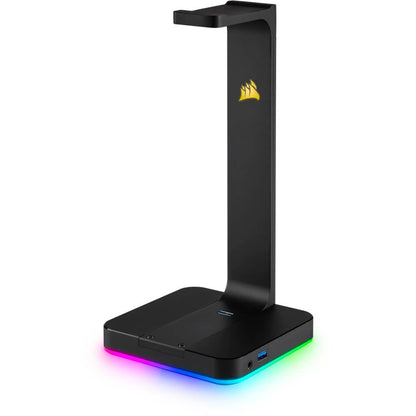 Corsair ST100 RGB Premium Headset Stand with 7.1 Surround Sound (CA-9011167-AP) — side view