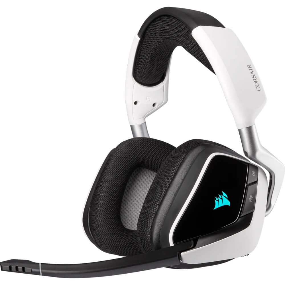 Corsair VOID RGB ELITE Wireless Premium Gaming Headset with 7.1 Surround Sound – White (CA-9011202-AP) image 1