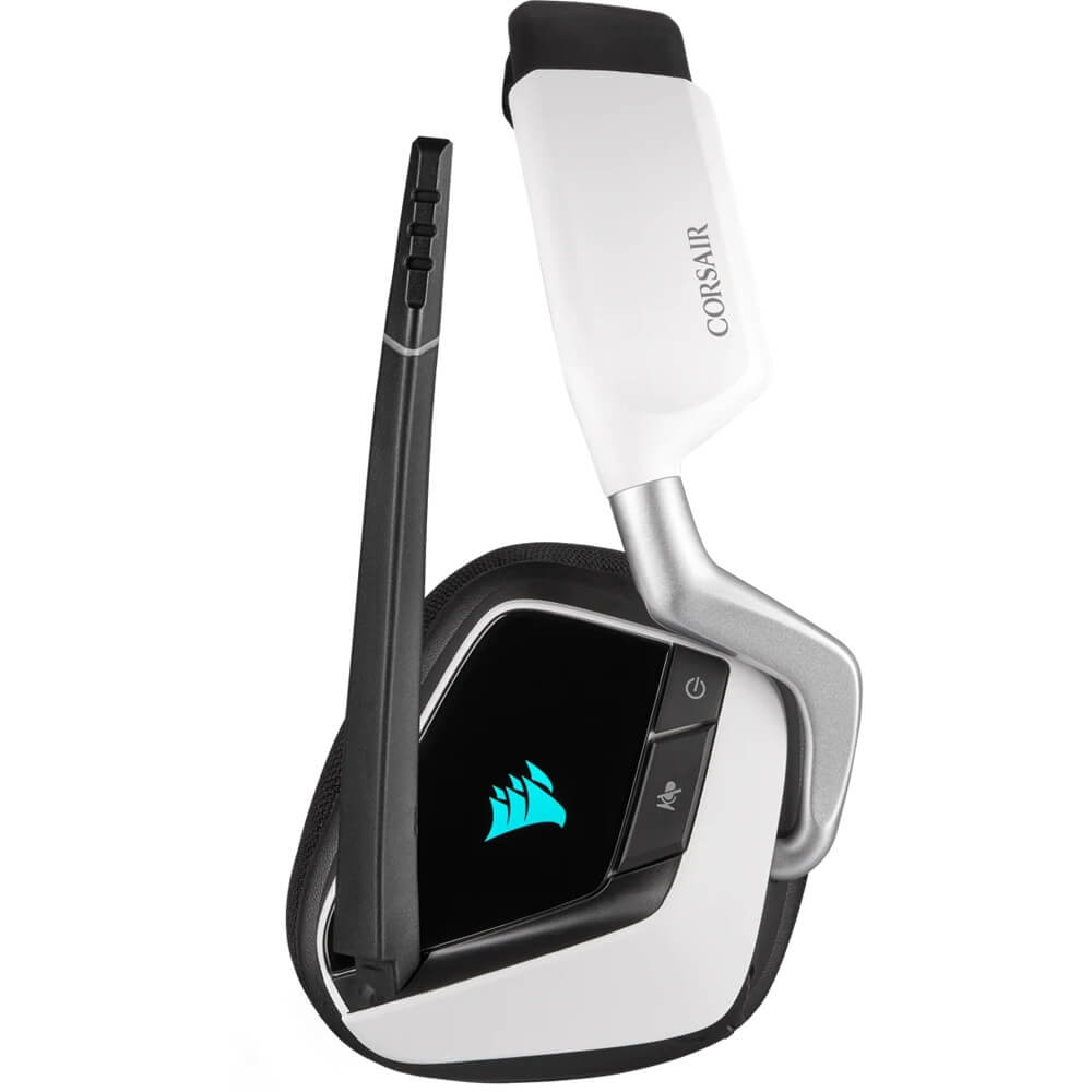 Corsair VOID RGB ELITE Wireless Premium Gaming Headset with 7.1 Surround Sound – White (CA-9011202-AP) image 4
