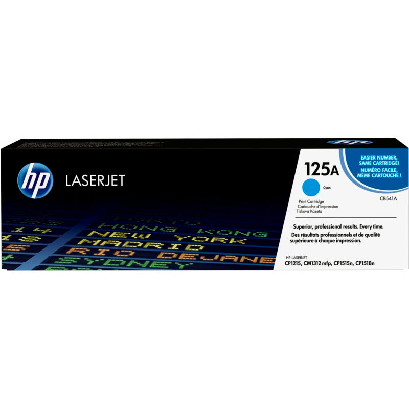HP 125A Cyan LaserJet Toner Cartridge (CB541A) image 1