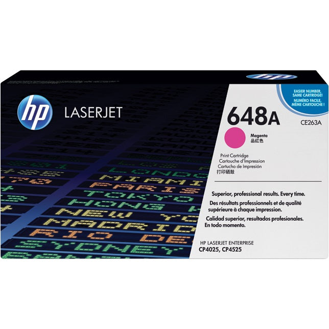 Genuine HP 648A Magenta LaserJet Toner Cartridge (CE263A) image 1