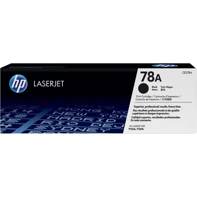 HP 78A Black LaserJet Toner Cartridge (CE278A) image 1