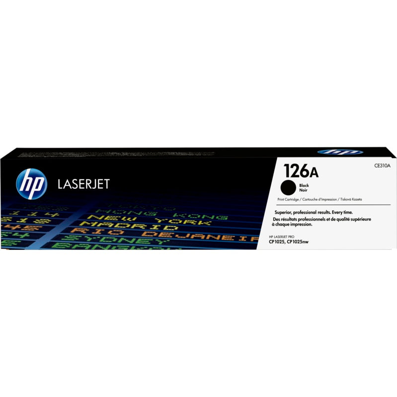 HP 126A Black LaserJet Toner Cartridge (CE310A) image 1